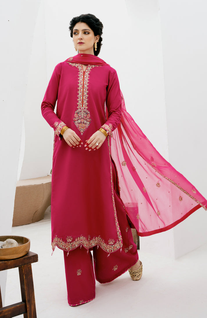Emaan Adeel | Gul Mohr Eid Pret | DANEEN -  Emaan Adeel Luxury - Original Designer Dress - House of Maryam