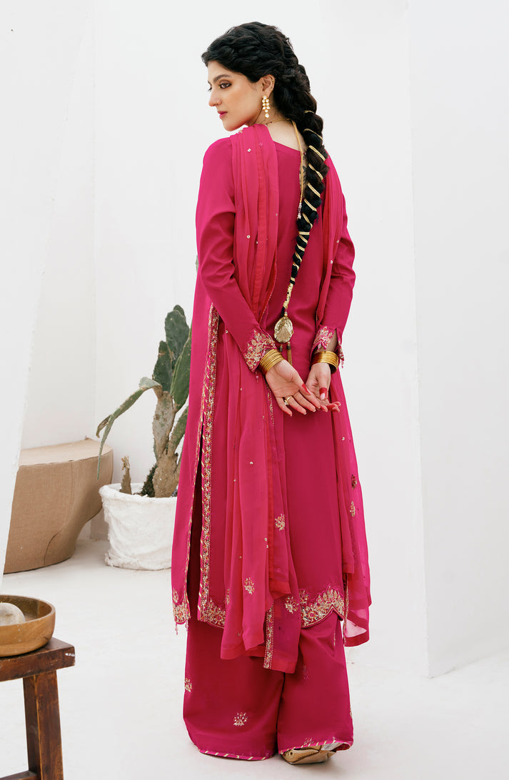 Emaan Adeel | Gul Mohr Eid Pret | DANEEN -  Emaan Adeel Luxury - Original Designer Dress - House of Maryam