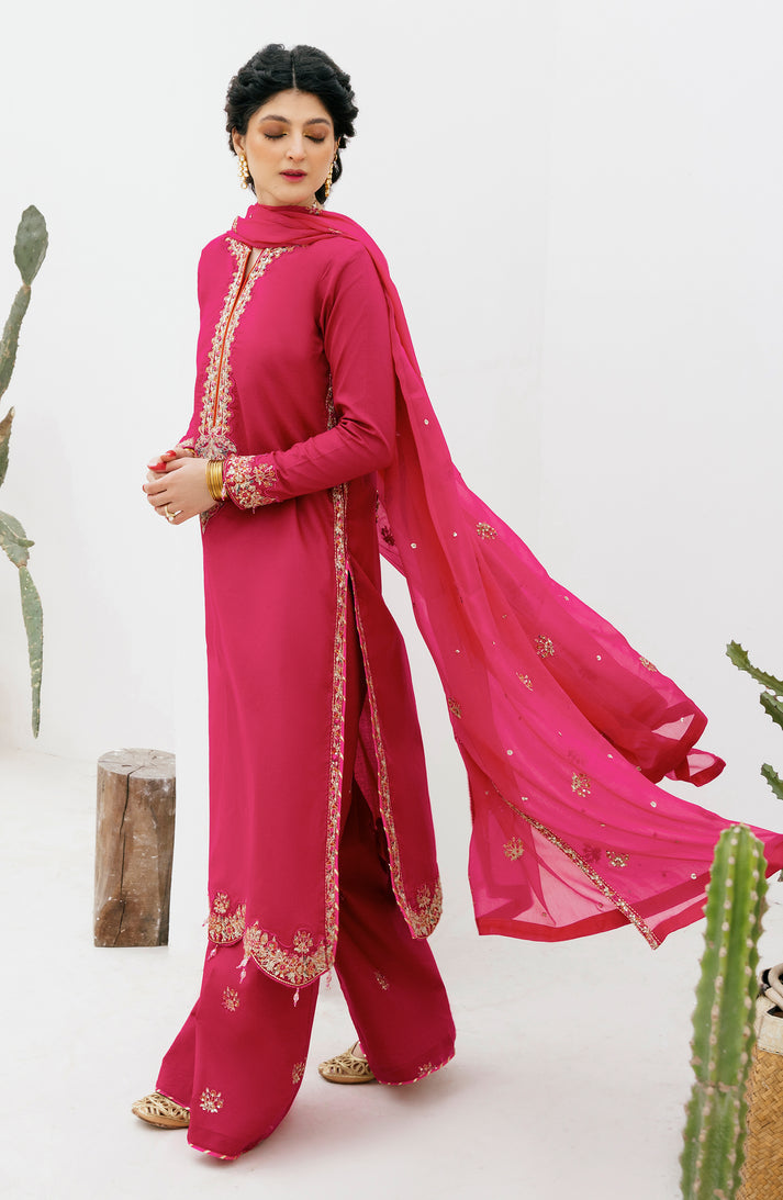 Emaan Adeel | Gul Mohr Eid Pret | DANEEN -  Emaan Adeel Luxury - Original Designer Dress - House of Maryam