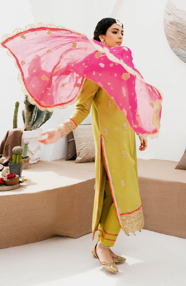 Emaan Adeel | Gul Mohr Eid Pret | ESHAL -  Emaan Adeel Luxury - Original Designer Dress - House of Maryam