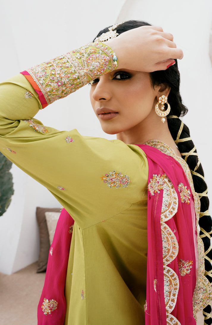 Emaan Adeel | Gul Mohr Eid Pret | ESHAL -  Emaan Adeel Luxury - Original Designer Dress - House of Maryam