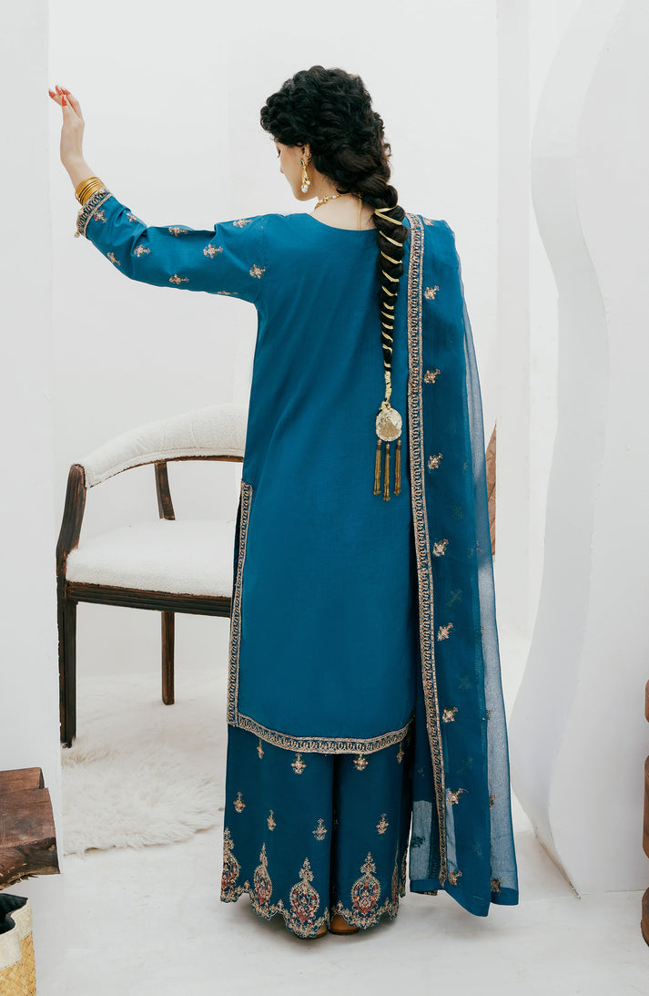 Emaan Adeel | Gul Mohr Eid Pret | ZABEEN -  Emaan Adeel Luxury - Original Designer Dress - House of Maryam