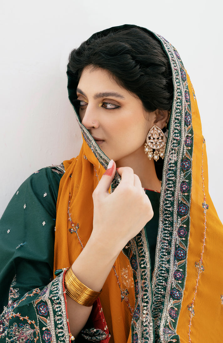 Emaan Adeel | Gul Mohr Eid Pret | NUHA -  Emaan Adeel Luxury - Original Designer Dress - House of Maryam