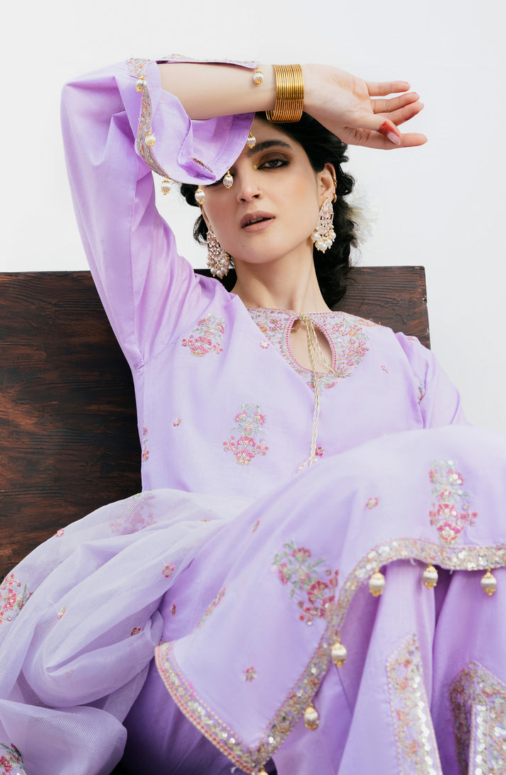 Emaan Adeel | Gul Mohr Eid Pret | ZARQA by Designer Emaan Adeel - House of Maryam - Pakistani Designer Ethnic Wear in {{ shop.shopifyCountryName }}