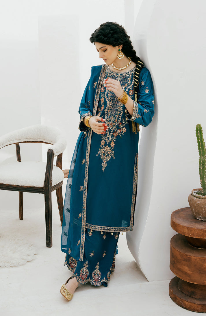 Emaan Adeel | Gul Mohr Eid Pret | ZABEEN -  Emaan Adeel Luxury - Original Designer Dress - House of Maryam