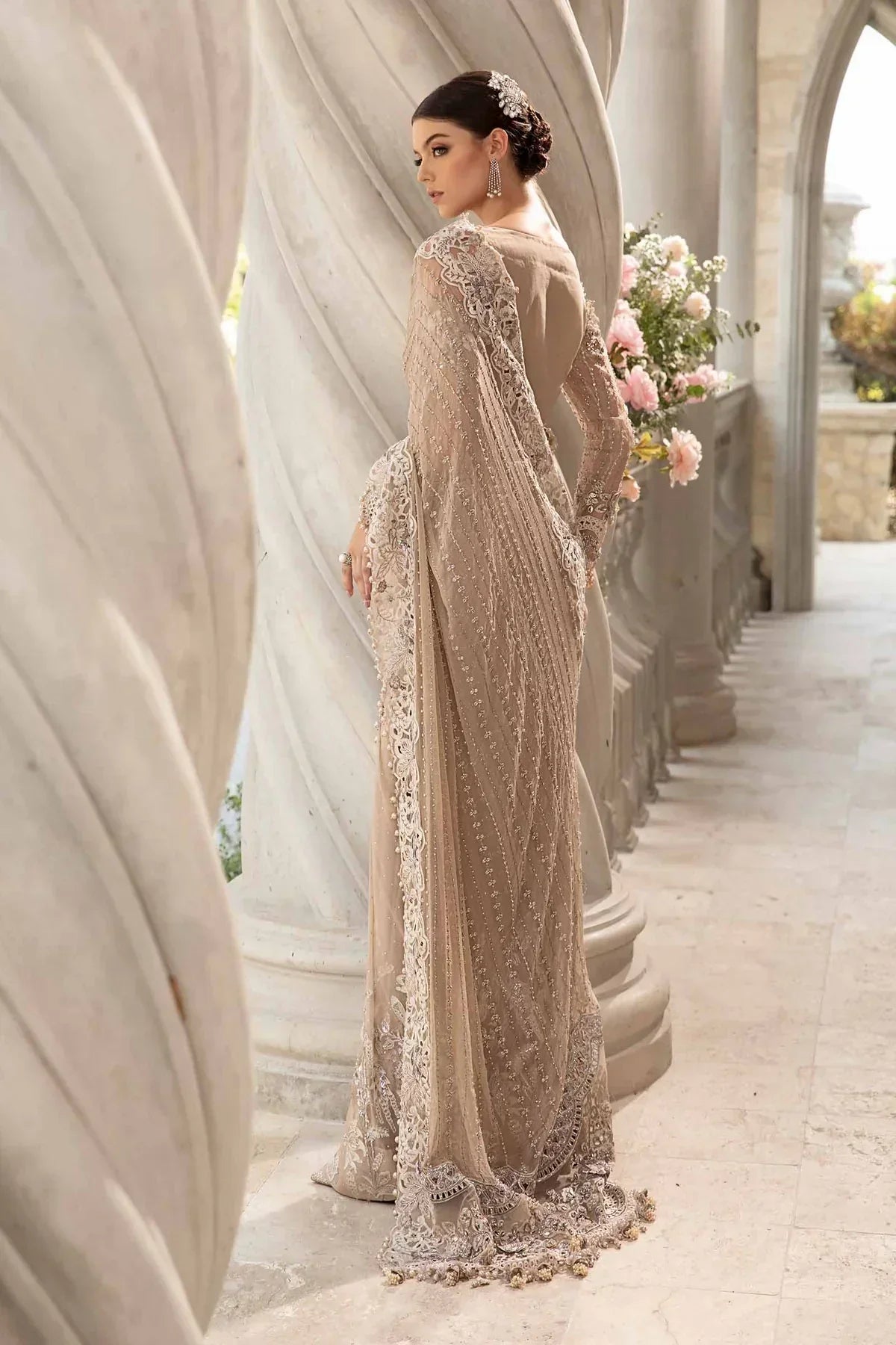 Maria B | Mbroidered Fabrics 2024 | BD-2801 -  Maria B Bridal - Original Designer Dress - House of Maryam