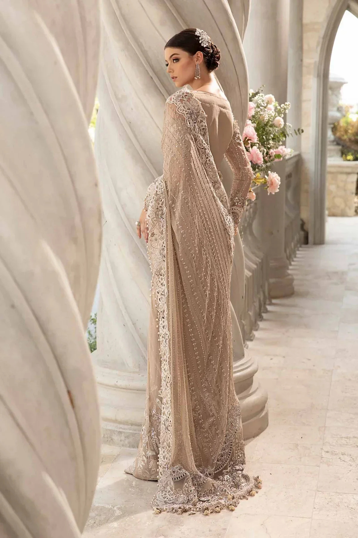 Maria B | Mbroidered Fabrics 2024 | BD-2801 -  Maria B Bridal - Original Designer Dress - House of Maryam