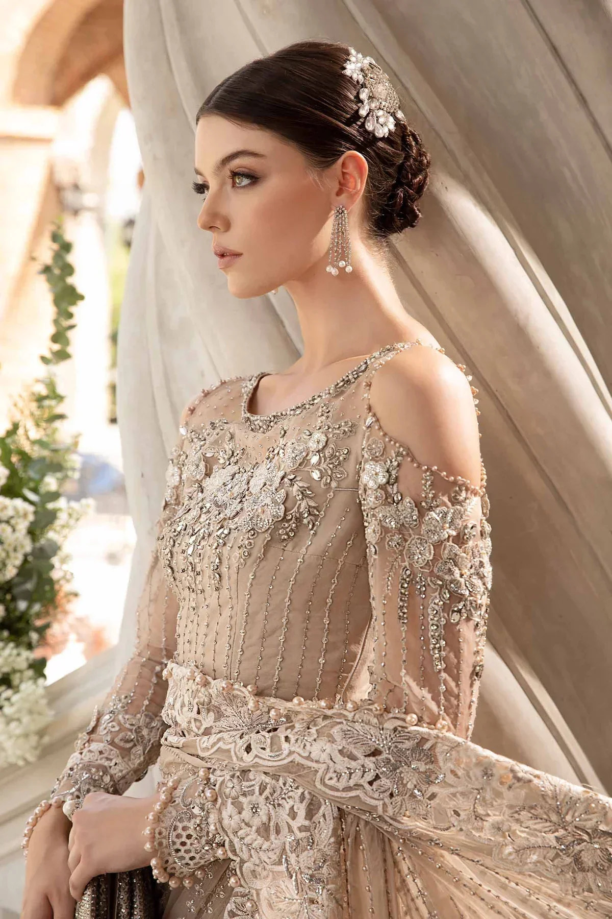 Maria B | Mbroidered Fabrics 2024 | BD-2801 -  Maria B Bridal - Original Designer Dress - House of Maryam