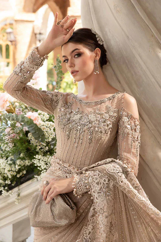 Maria B | Mbroidered Fabrics 2024 | BD-2801 -  Maria B Bridal - Original Designer Dress - House of Maryam