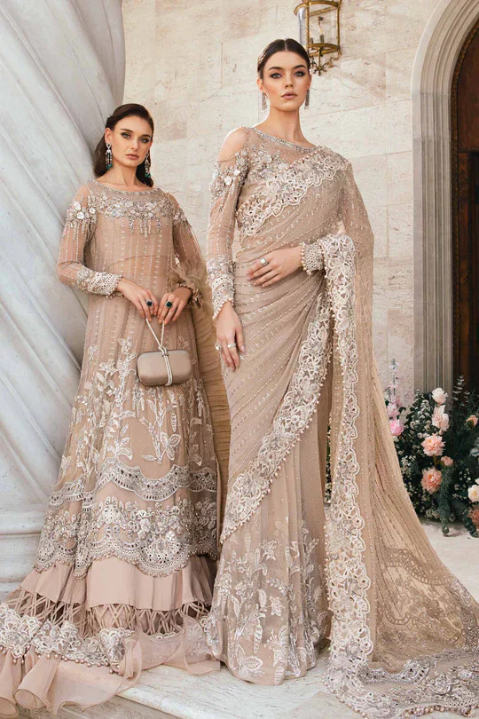 Maria B | Mbroidered Fabrics 2024 | BD-2801 -  Maria B Bridal - Original Designer Dress - House of Maryam