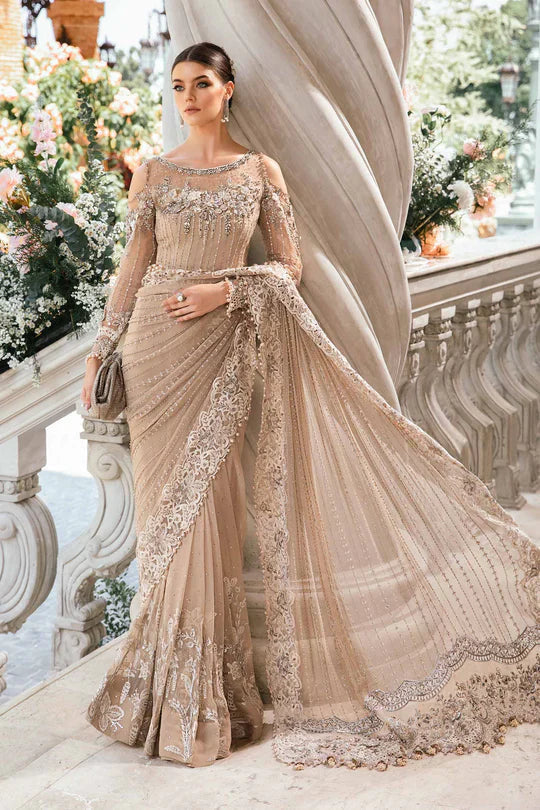 Maria B | Mbroidered Fabrics 2024 | BD-2801 -  Maria B Bridal - Original Designer Dress - House of Maryam