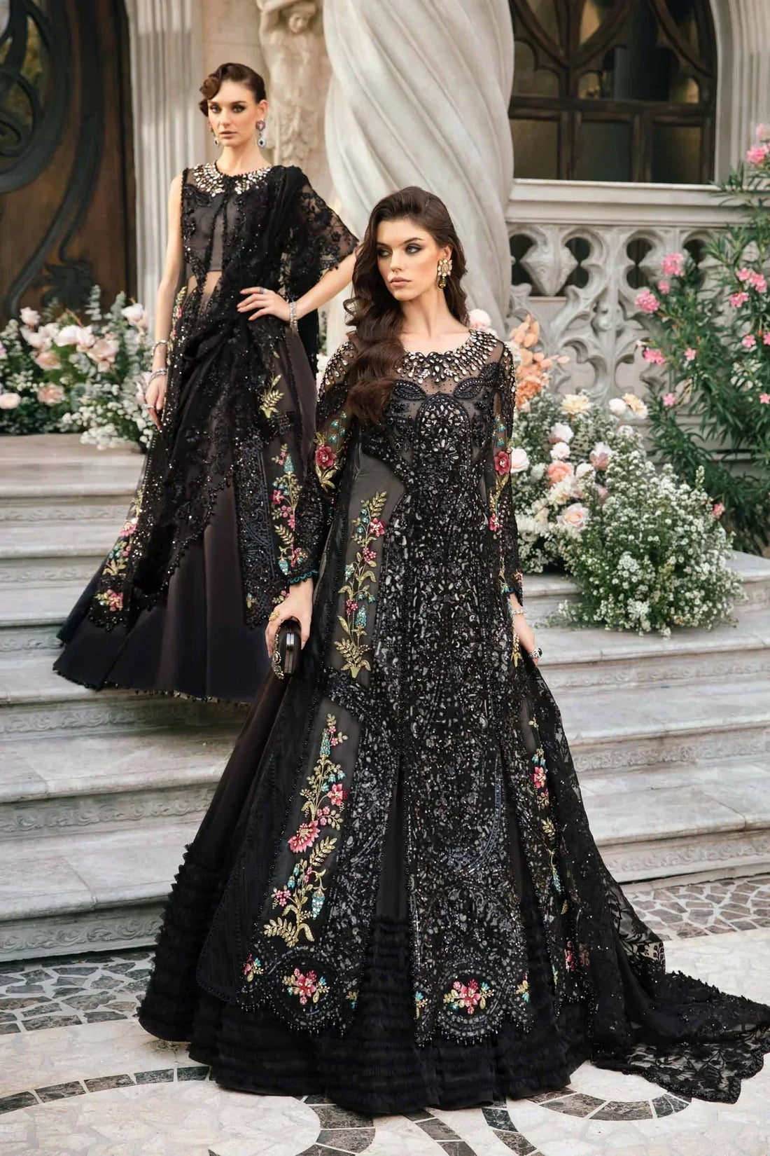 Maria B | Mbroidered Fabrics 2024 | BD-2802 by Designer Maria B - House of Maryam - Pakistani Designer Ethnic Wear in {{ shop.shopifyCountryName }}