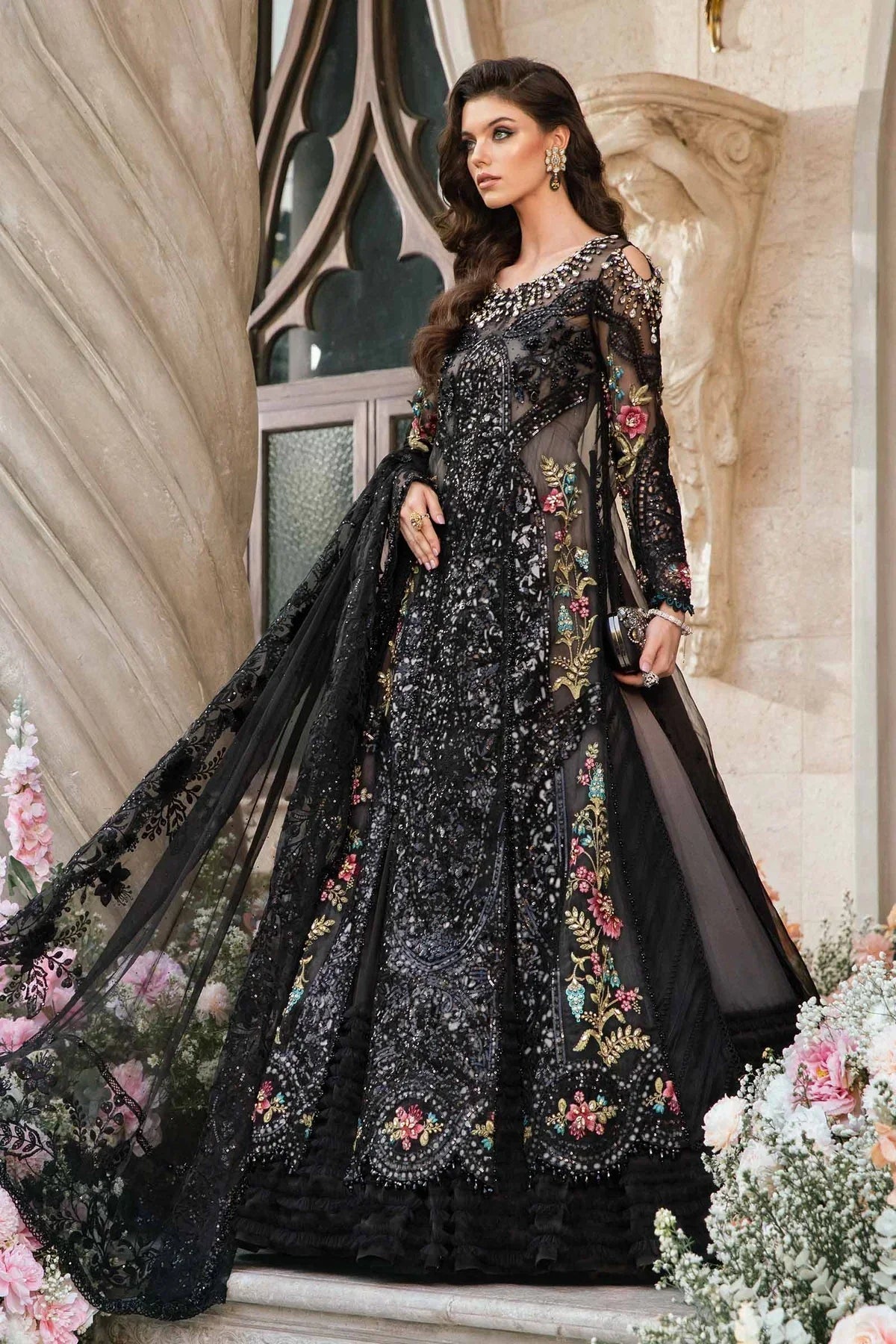 Maria B | Mbroidered Fabrics 2024 | BD-2802 -  Maria B Bridal - Original Designer Dress - House of Maryam