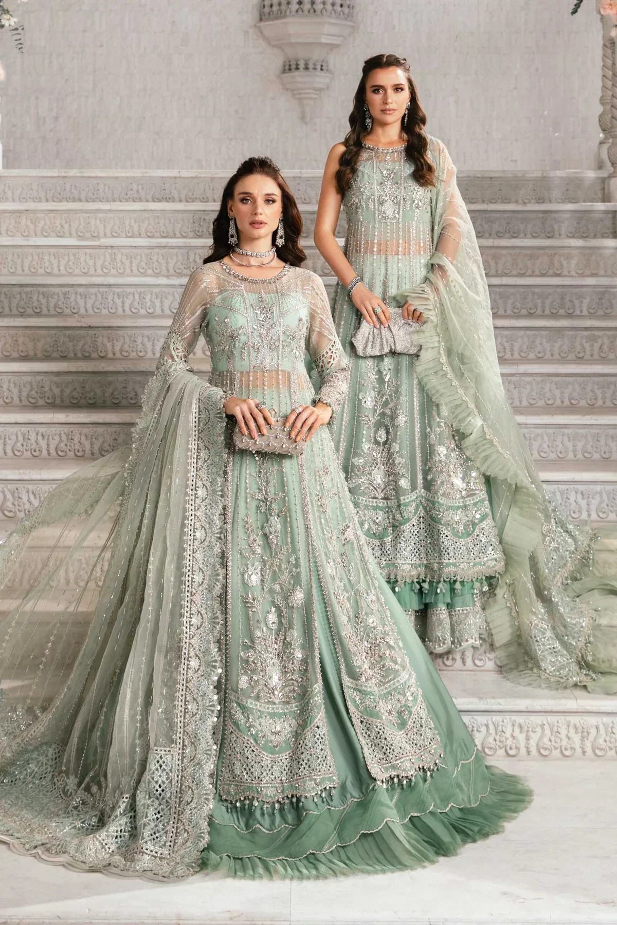 Maria B | Mbroidered Fabrics 2024 | BD-2803 -  Maria B Bridal - Original Designer Dress - House of Maryam