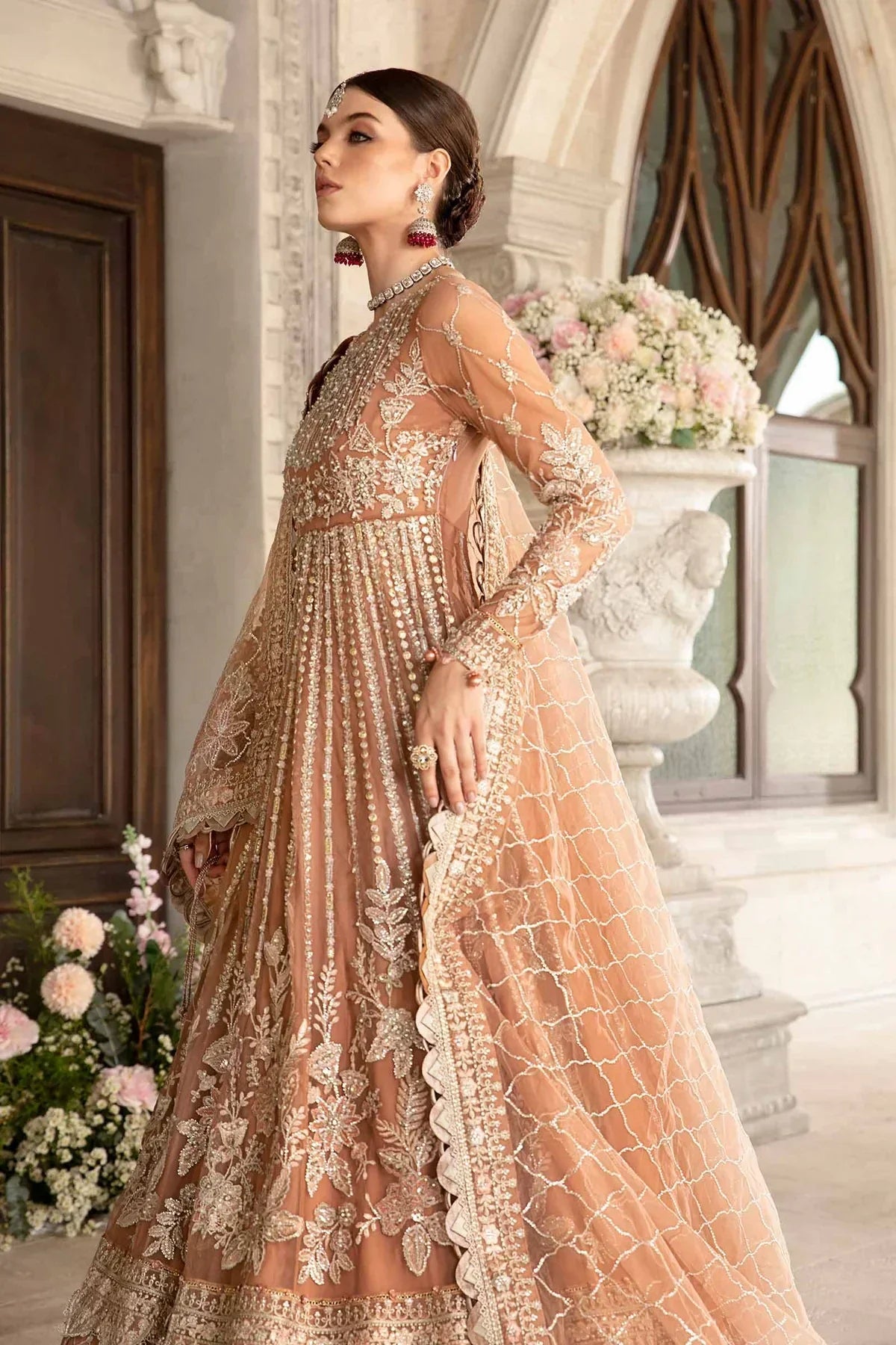 Maria B | Mbroidered Fabrics 2024 | BD-2804 -  Maria B Bridal - Original Designer Dress - House of Maryam
