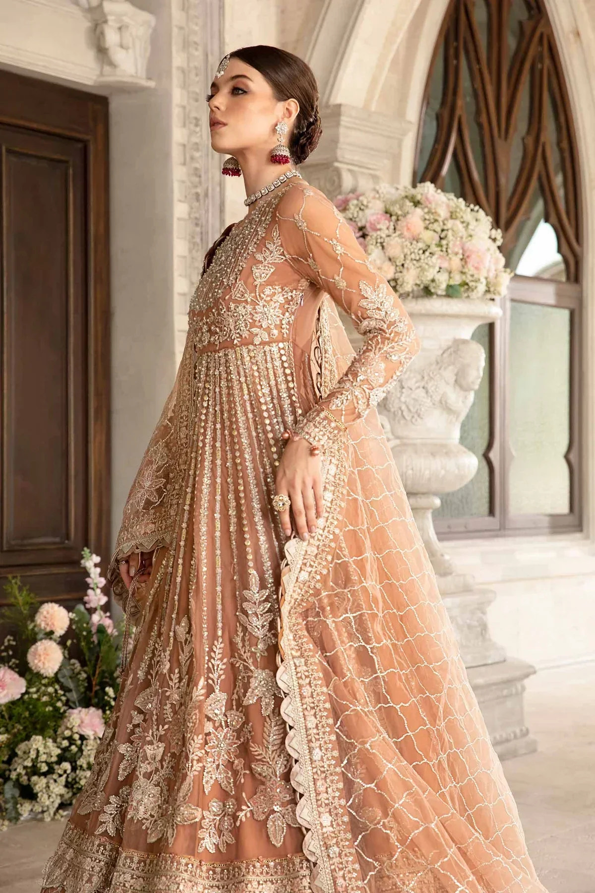 Maria B | Mbroidered Fabrics 2024 | BD-2804 -  Maria B Bridal - Original Designer Dress - House of Maryam