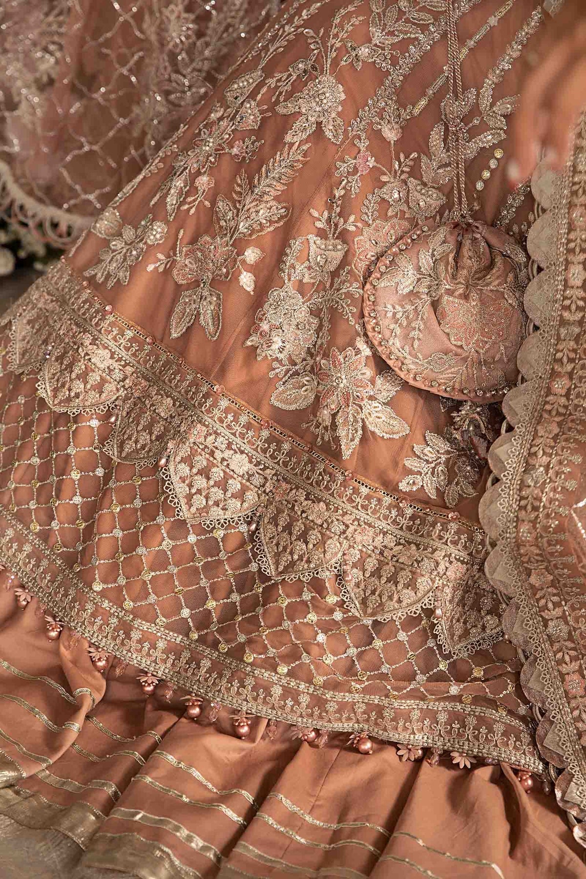 Maria B | Mbroidered Fabrics 2024 | BD-2804 -  Maria B Bridal - Original Designer Dress - House of Maryam