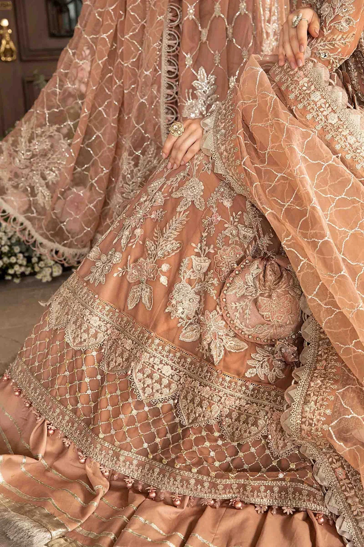 Maria B | Mbroidered Fabrics 2024 | BD-2804 -  Maria B Bridal - Original Designer Dress - House of Maryam