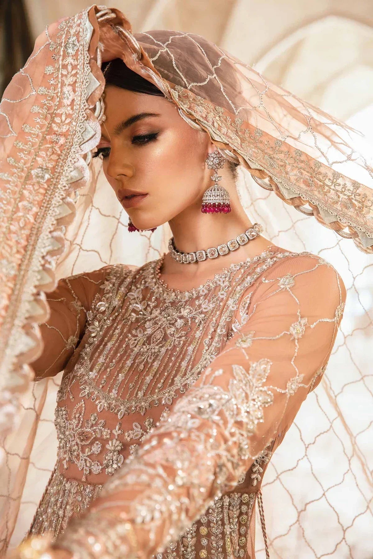 Maria B | Mbroidered Fabrics 2024 | BD-2804 -  Maria B Bridal - Original Designer Dress - House of Maryam