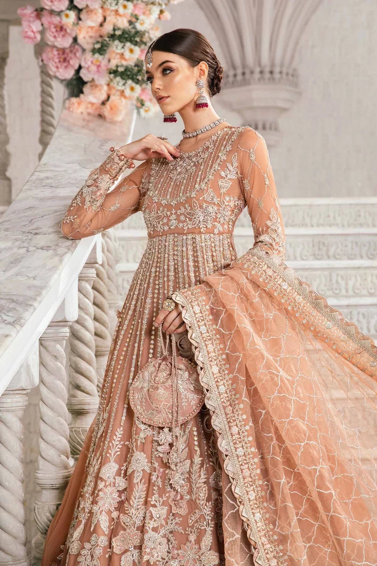 Maria B | Mbroidered Fabrics 2024 | BD-2804 -  Maria B Bridal - Original Designer Dress - House of Maryam