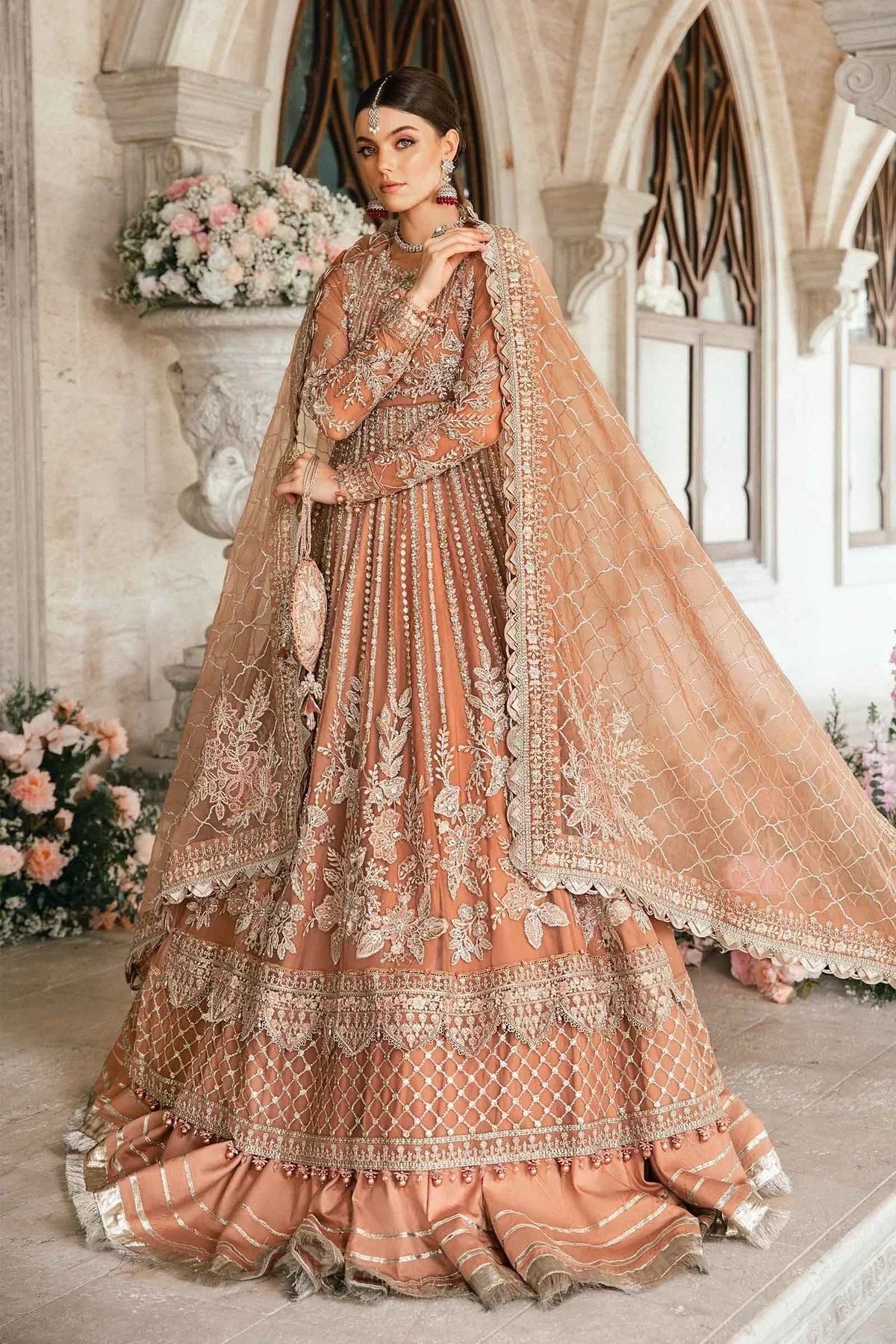 Maria B | Mbroidered Fabrics 2024 | BD-2804 -  Maria B Bridal - Original Designer Dress - House of Maryam
