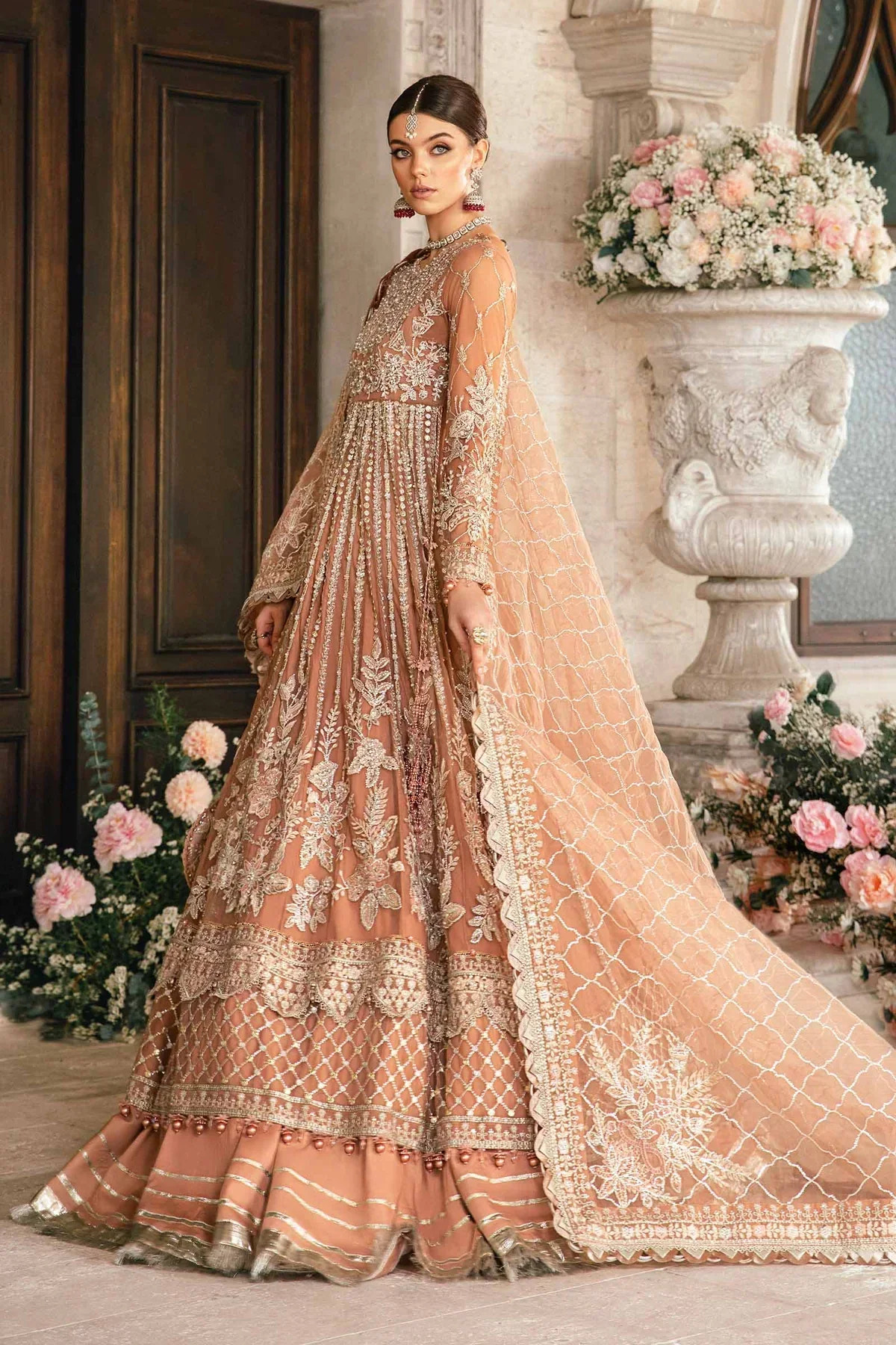 Maria B | Mbroidered Fabrics 2024 | BD-2804 -  Maria B Bridal - Original Designer Dress - House of Maryam