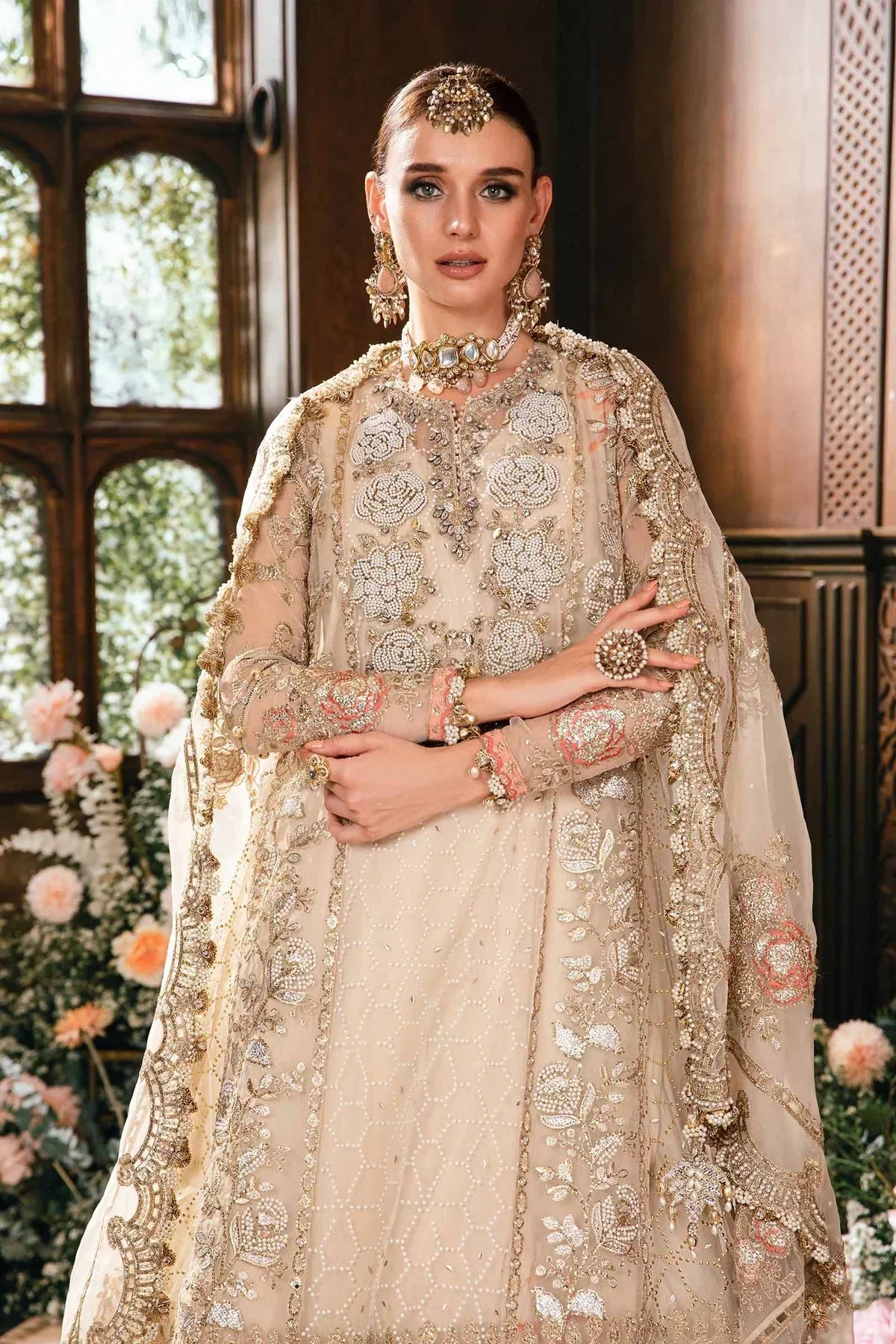 Maria B | Mbroidered Fabrics 2024 | BD-2805 -  Maria B Bridal - Original Designer Dress - House of Maryam