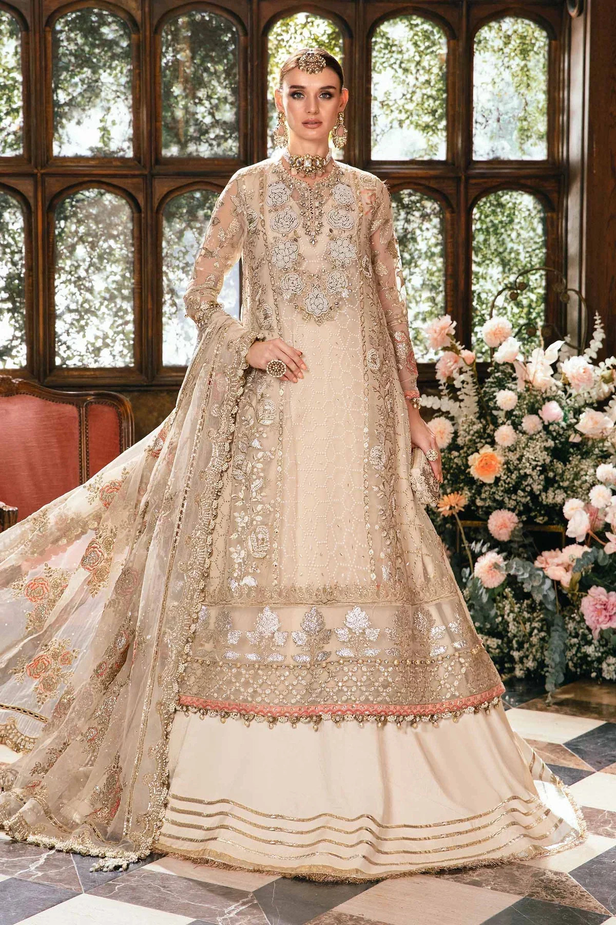 Maria B | Mbroidered Fabrics 2024 | BD-2805 -  Maria B Bridal - Original Designer Dress - House of Maryam
