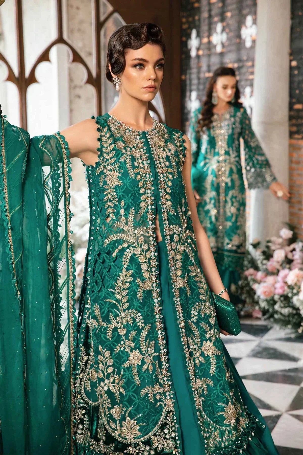 Maria B | Mbroidered Fabrics 2024 | BD-2806 -  Maria B Bridal - Original Designer Dress - House of Maryam