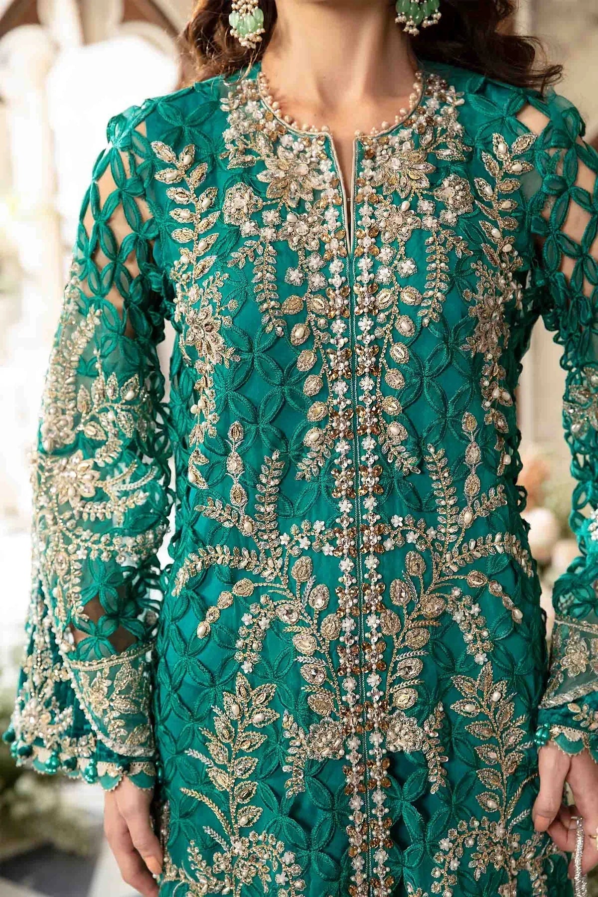 Maria B | Mbroidered Fabrics 2024 | BD-2806 -  Maria B Bridal - Original Designer Dress - House of Maryam