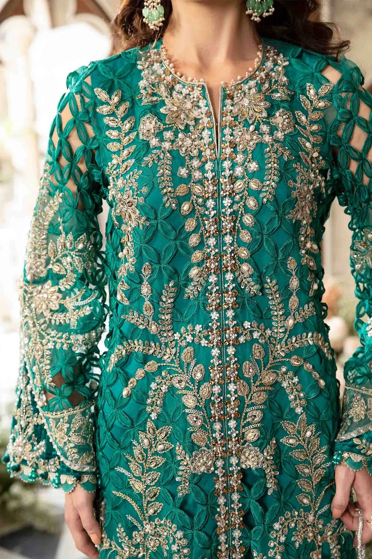 Maria B | Mbroidered Fabrics 2024 | BD-2806 -  Maria B Bridal - Original Designer Dress - House of Maryam