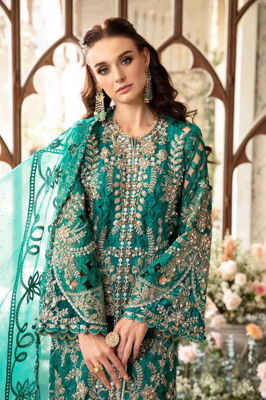 Maria B | Mbroidered Fabrics 2024 | BD-2806 -  Maria B Bridal - Original Designer Dress - House of Maryam