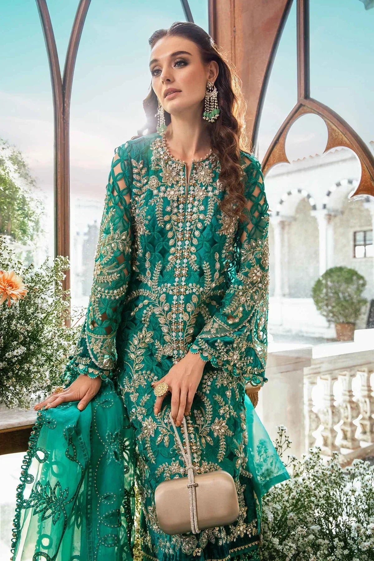 Maria B | Mbroidered Fabrics 2024 | BD-2806 by Designer Maria B - House of Maryam - Pakistani Designer Ethnic Wear in {{ shop.shopifyCountryName }}