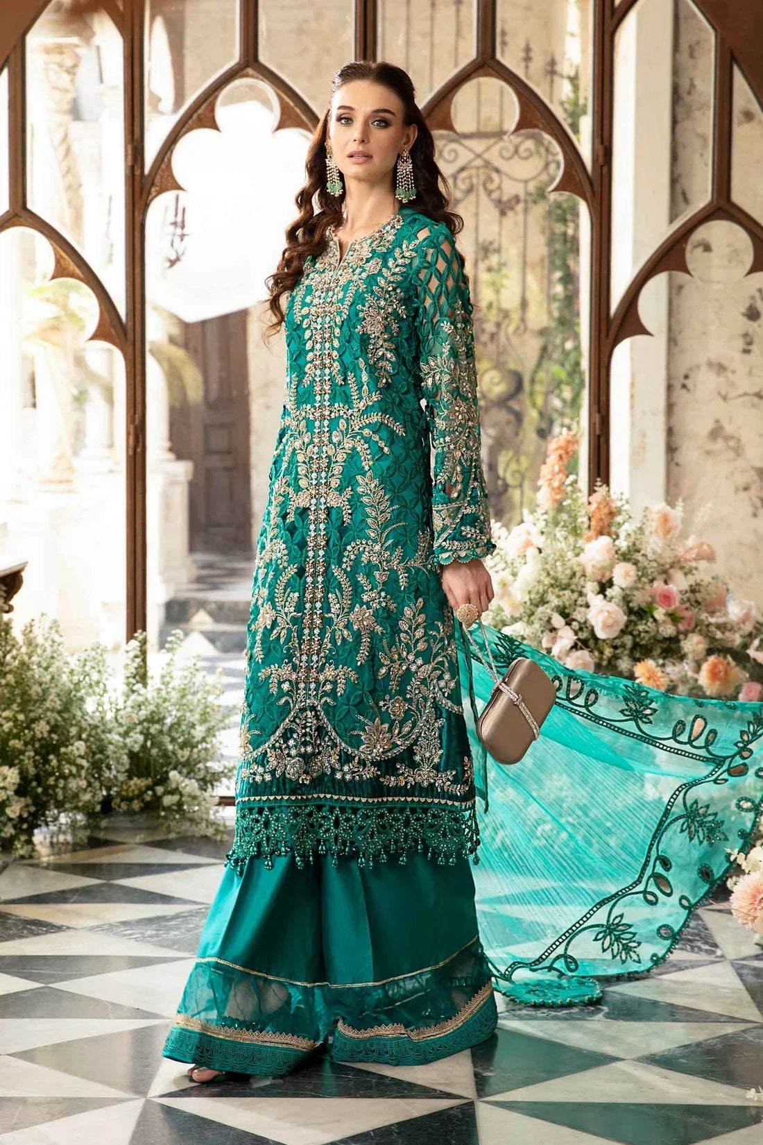 Maria B | Mbroidered Fabrics 2024 | BD-2806 by Designer Maria B - House of Maryam - Pakistani Designer Ethnic Wear in {{ shop.shopifyCountryName }}