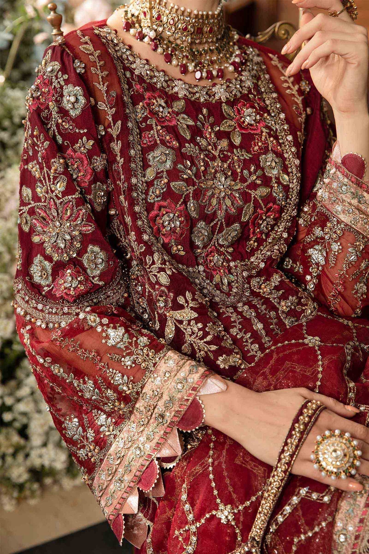 Maria B | Mbroidered Fabrics 2024 | BD-2807 -  Maria B Bridal - Original Designer Dress - House of Maryam