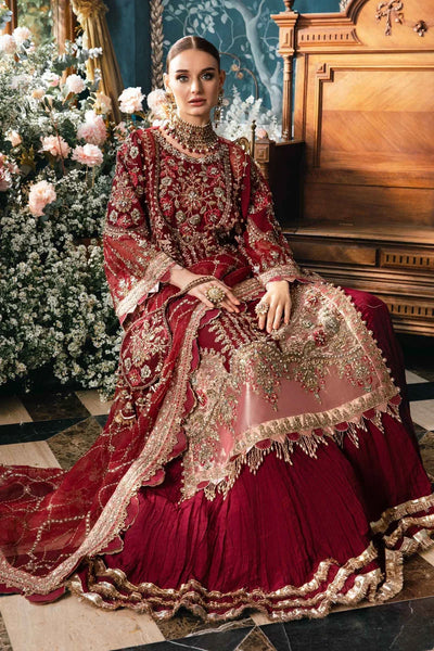 Maria B | Mbroidered Fabrics 2024 | BD-2807 -  Maria B Bridal - Original Designer Dress - House of Maryam