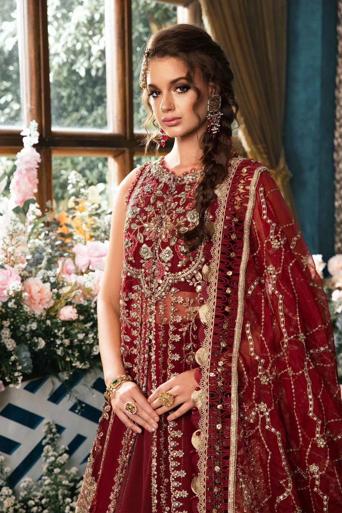Maria B | Mbroidered Fabrics 2024 | BD-2807 -  Maria B Bridal - Original Designer Dress - House of Maryam