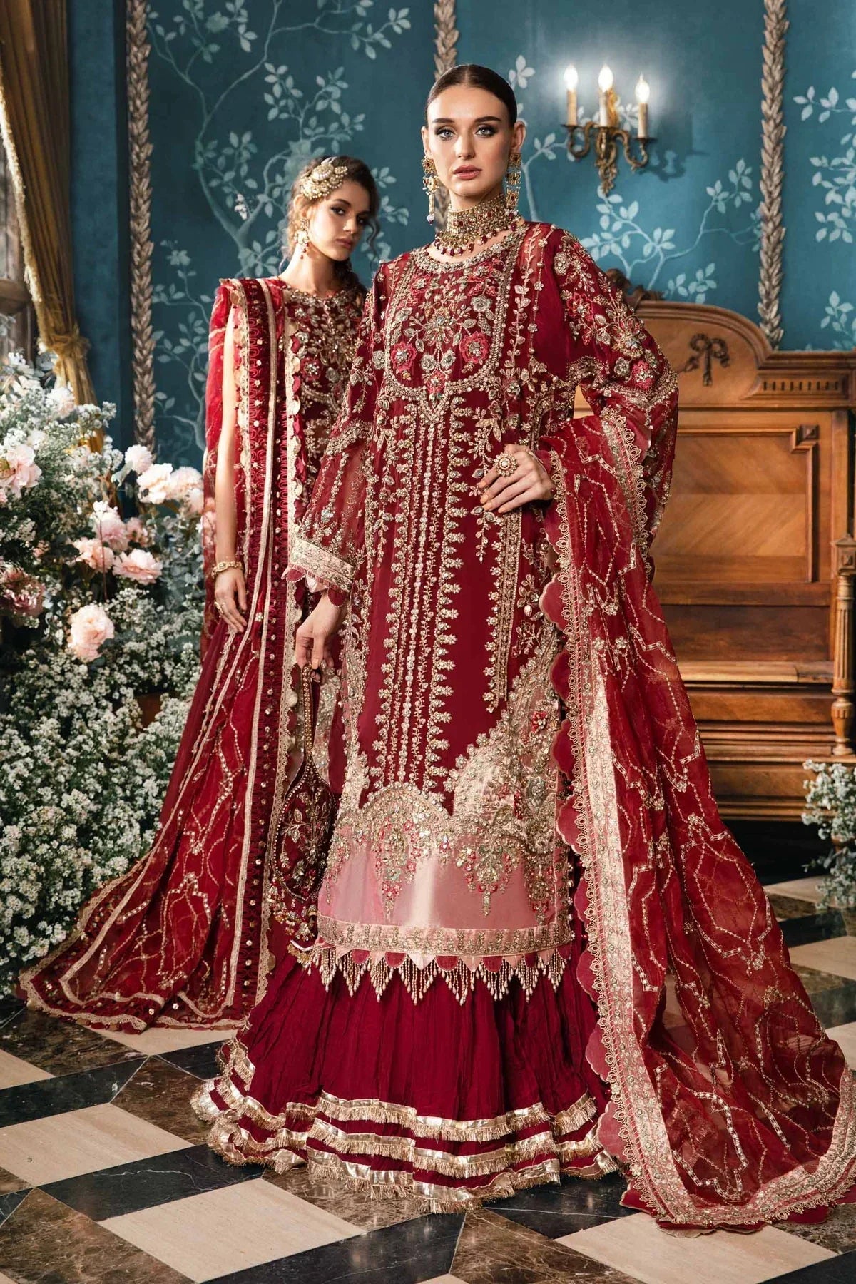 Maria B | Mbroidered Fabrics 2024 | BD-2807 -  Maria B Bridal - Original Designer Dress - House of Maryam