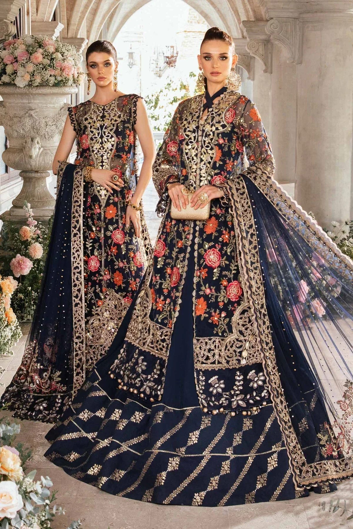 Maria B | Mbroidered Fabrics 2024 | BD-2808 -  Maria B Bridal - Original Designer Dress - House of Maryam