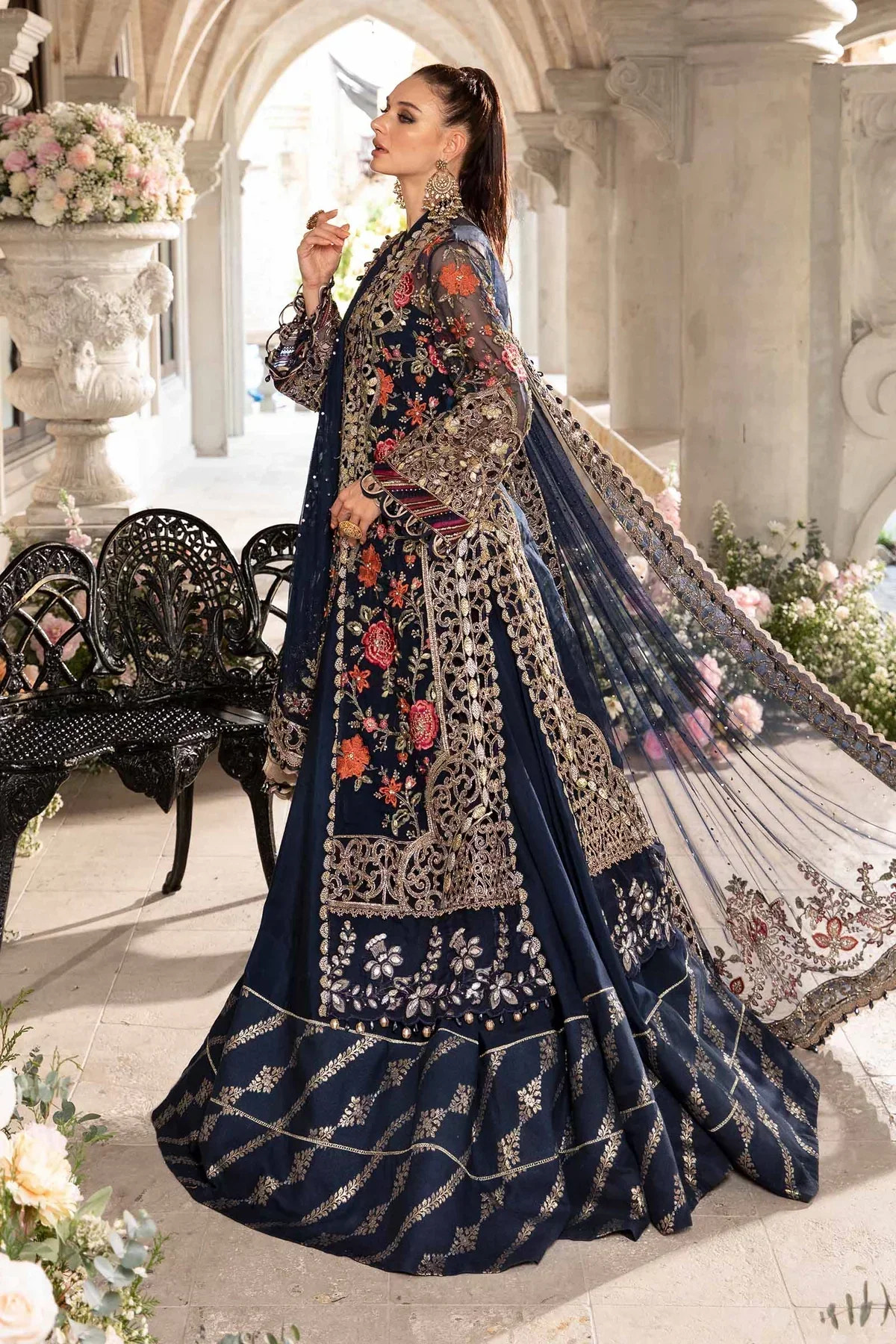 Maria B | Mbroidered Fabrics 2024 | BD-2808 -  Maria B Bridal - Original Designer Dress - House of Maryam