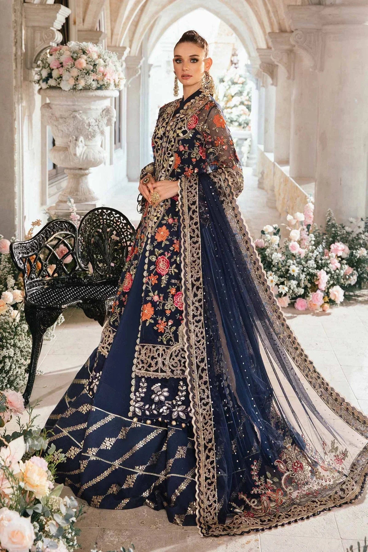 Maria B | Mbroidered Fabrics 2024 | BD-2808 -  Maria B Bridal - Original Designer Dress - House of Maryam