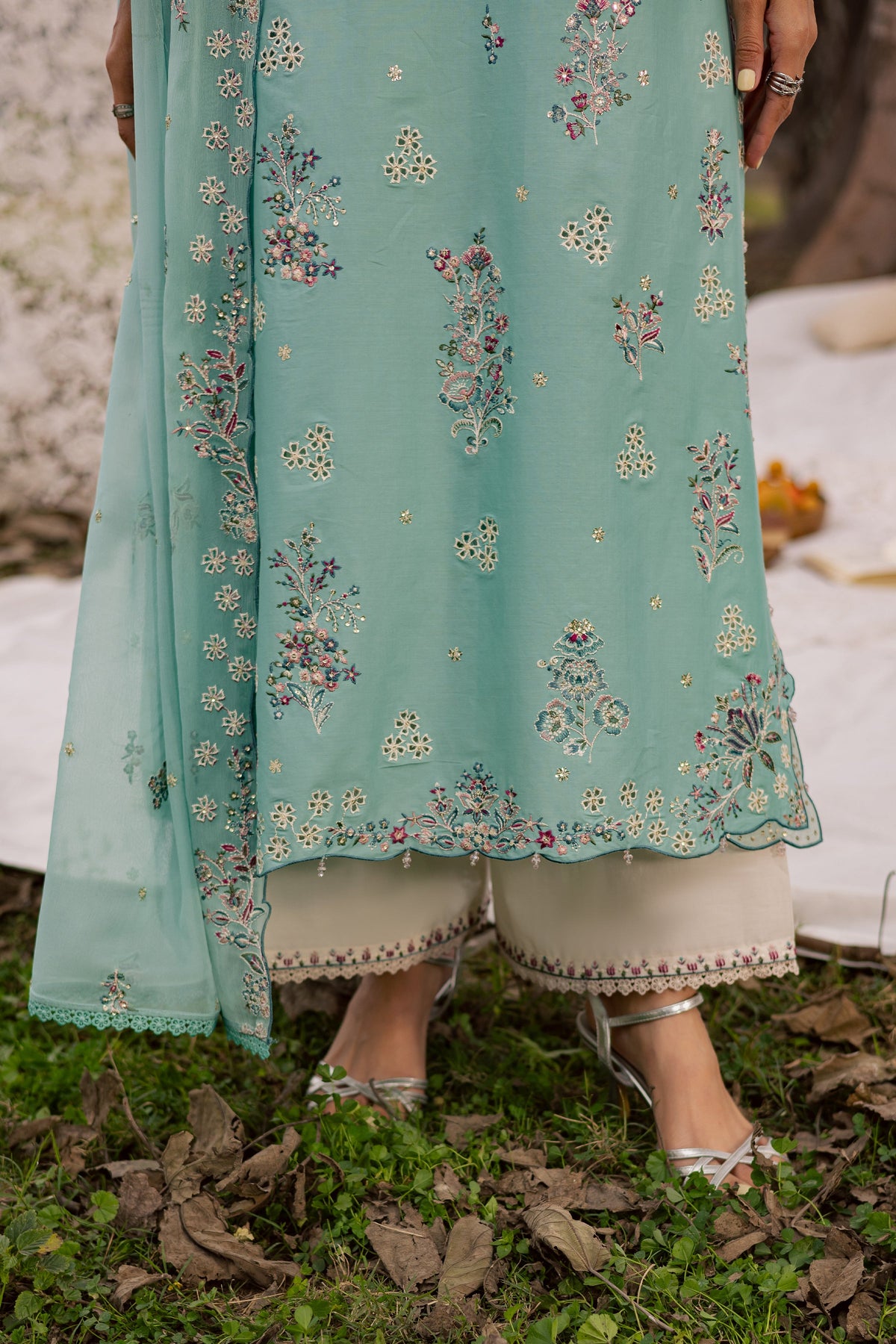 Batik | Soleil Luxury Lawn Edit 26' | Emerald Toska 3Pc, image 7