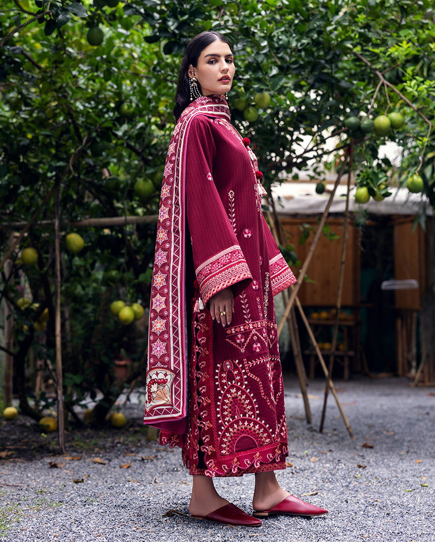 Mushq | Hemline Karandi | Emerald Glimmer, image 4