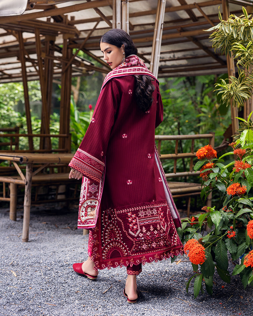 Mushq | Hemline Karandi | Emerald Glimmer-2