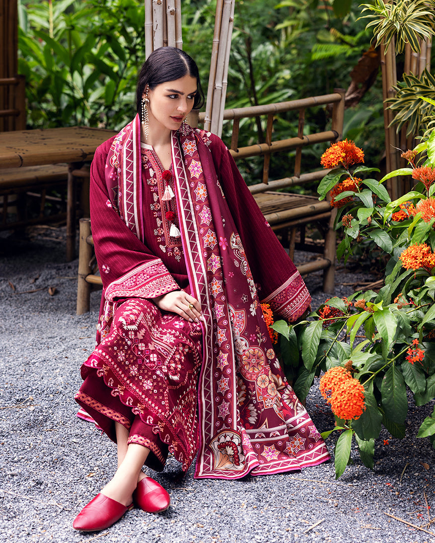 Mushq | Hemline Karandi | Emerald Glimmer-5
