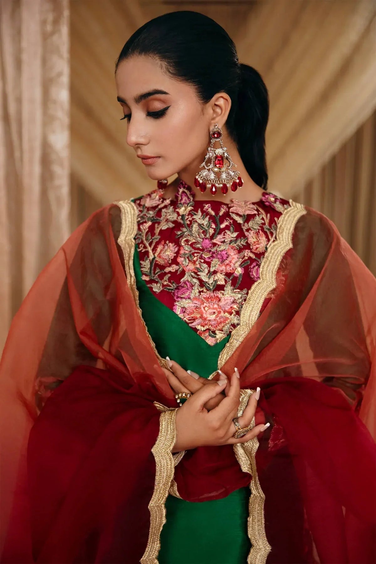 Musferah Saad | Mystere Formals | Emerald Garden-3