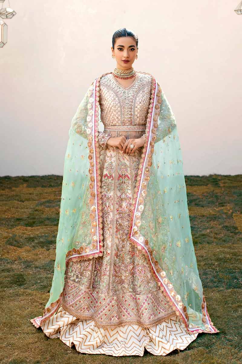 Ezra | Wedding Collection | Sage by Designer Ezra - House of Maryam - Pakistani Designer Ethnic Wear in {{ shop.shopifyCountryName }}