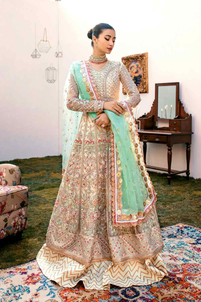 Ezra | Wedding Collection | Sage by Designer Ezra - House of Maryam - Pakistani Designer Ethnic Wear in {{ shop.shopifyCountryName }}