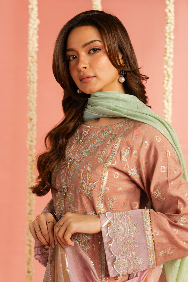 Al Karam | Festive Summer 25 | RTS | SHIRT, TROUSER & DUPATTA 04-4