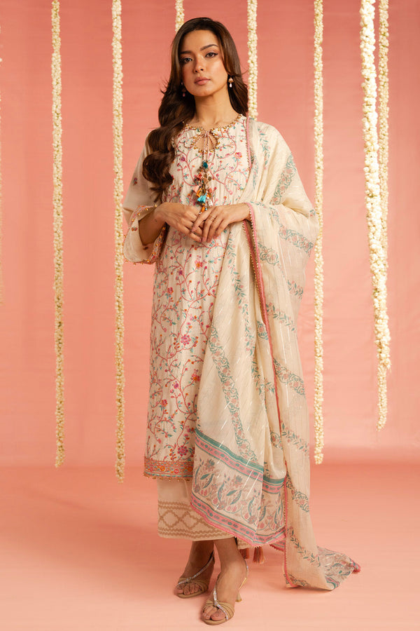 Al Karam | Festive Summer 25 | RTS | SHIRT, TROUSER & DUPATTA 03 by Alkaram